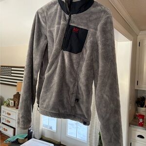 Abercrombie & Fitch Gray Fleece with Black Pocket